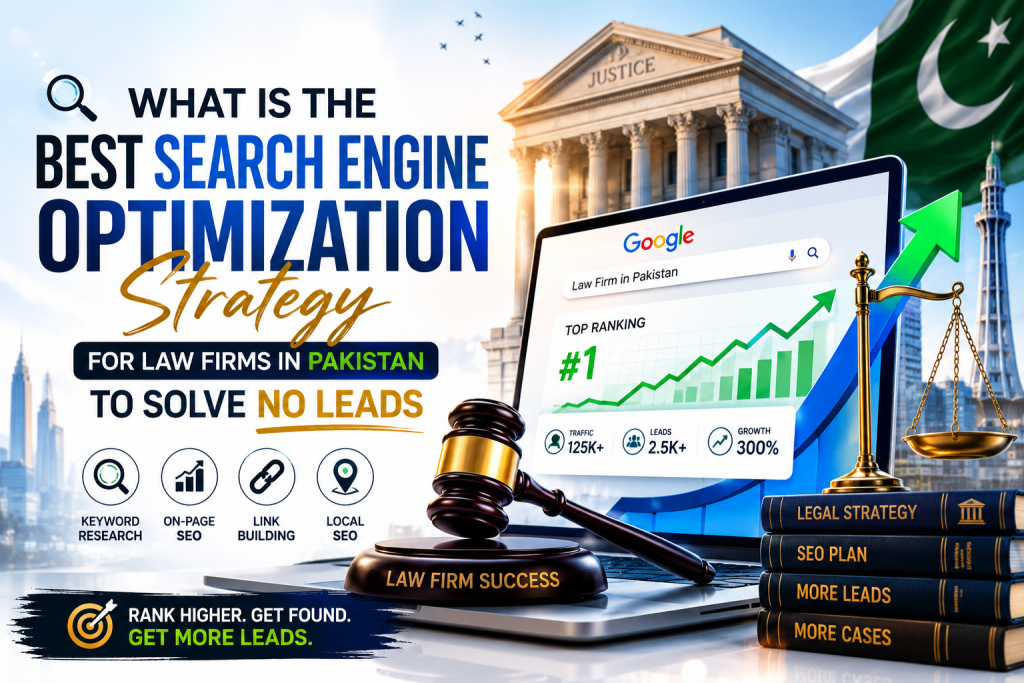 SEO Strategy for Law Firms in Pakistan: Fix No Leads