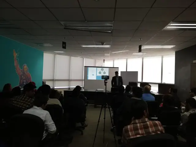 Usman Saeed workshop audience at Arfa Tower, Lahore